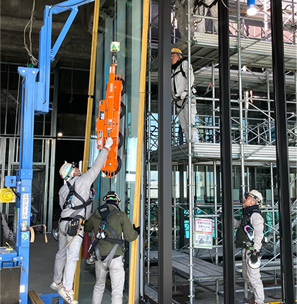 なんばスカイオ工事